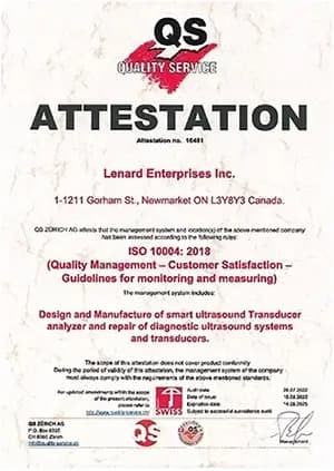 Lenard Healthcare Certificate