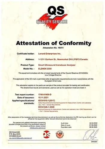 Lenard Healthcare Certificate