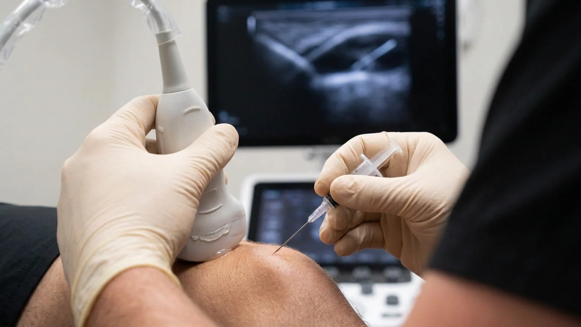 Musculoskeletal ultrasound imaging during injections
