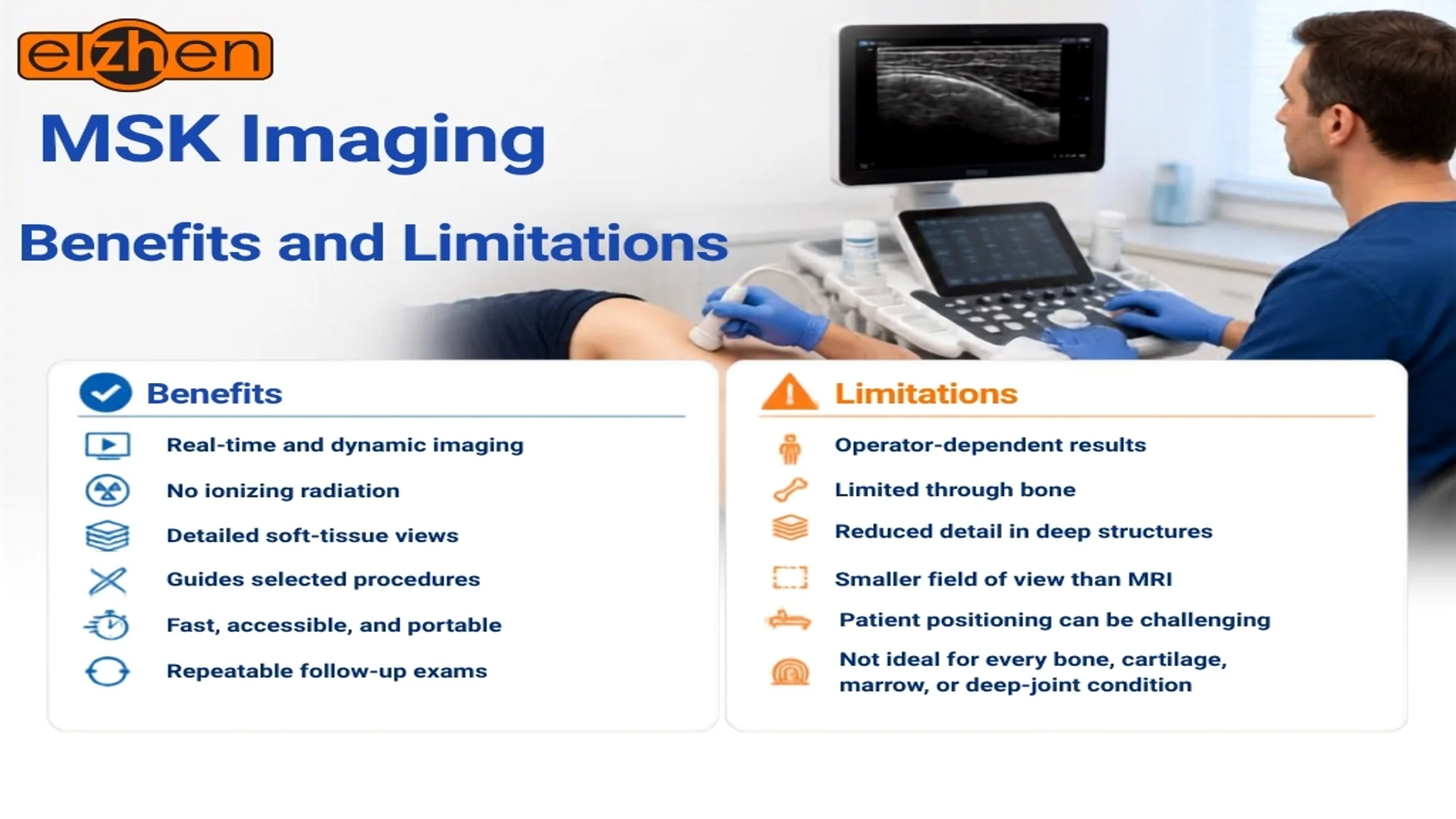 pros and cons of MSK ultrasound imaging