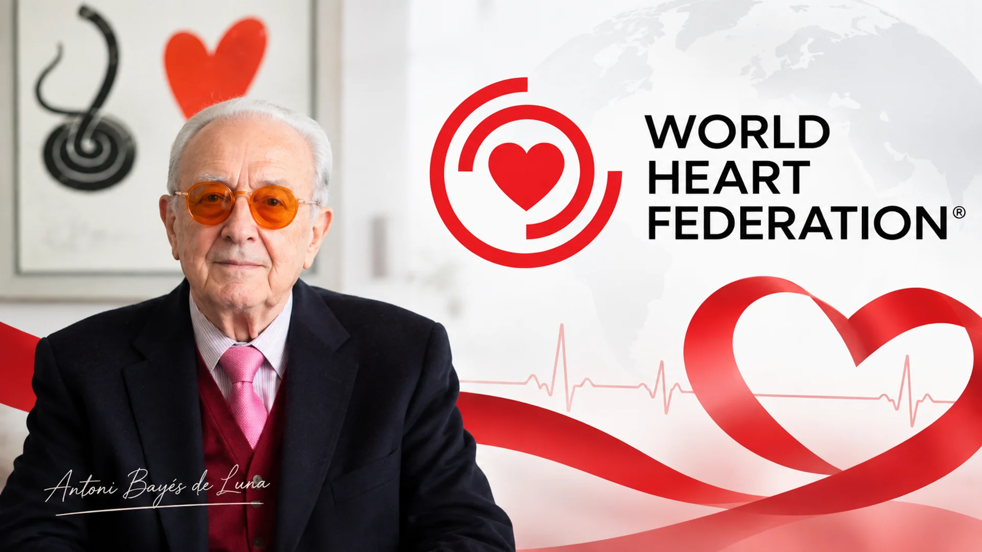 Founde of the World Heart Day, Antoni Bayés de Luna